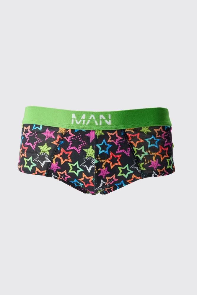 boohoo Mens Star Printed Briefs - Multi Cover