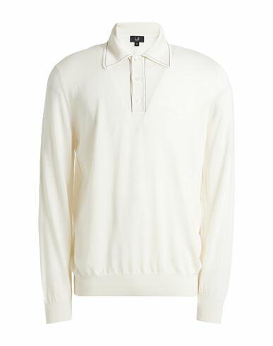 Dunhill Man Sweater Off white Cashmere, Merino Wool, Mulberry silk Cover