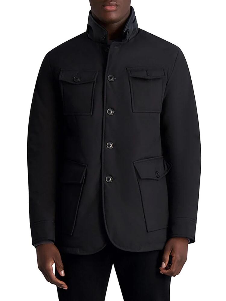 Karl Lagerfeld Paris Men's Padded Field Jacket - Black Cover