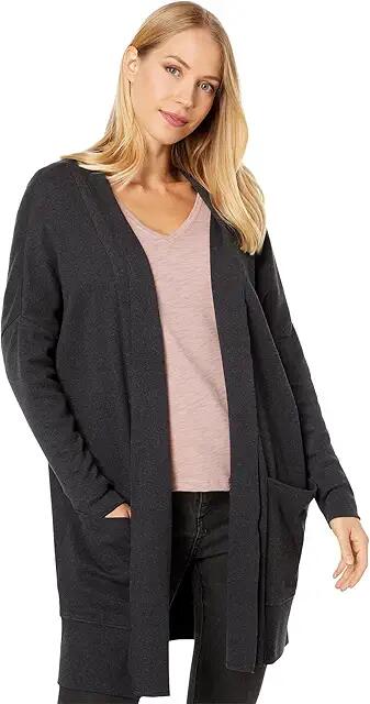 PACT Airplane Cardigan (Charcoal Heather) Women's Clothing Cover