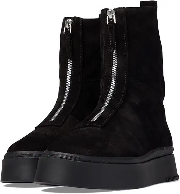 Vagabond Shoemakers Stacy Suede Warm Lining Zip Boot (Black/Black) Women's Shoes Cover