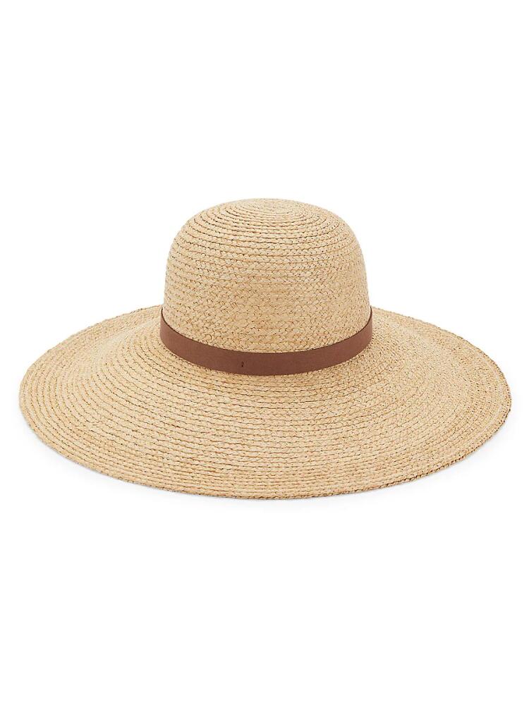 Bruno Magli Women's Straw Sun Hat - Natural Beige Cover