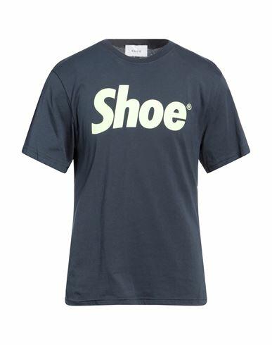 Shoe Man T-shirt Midnight blue Cotton Cover