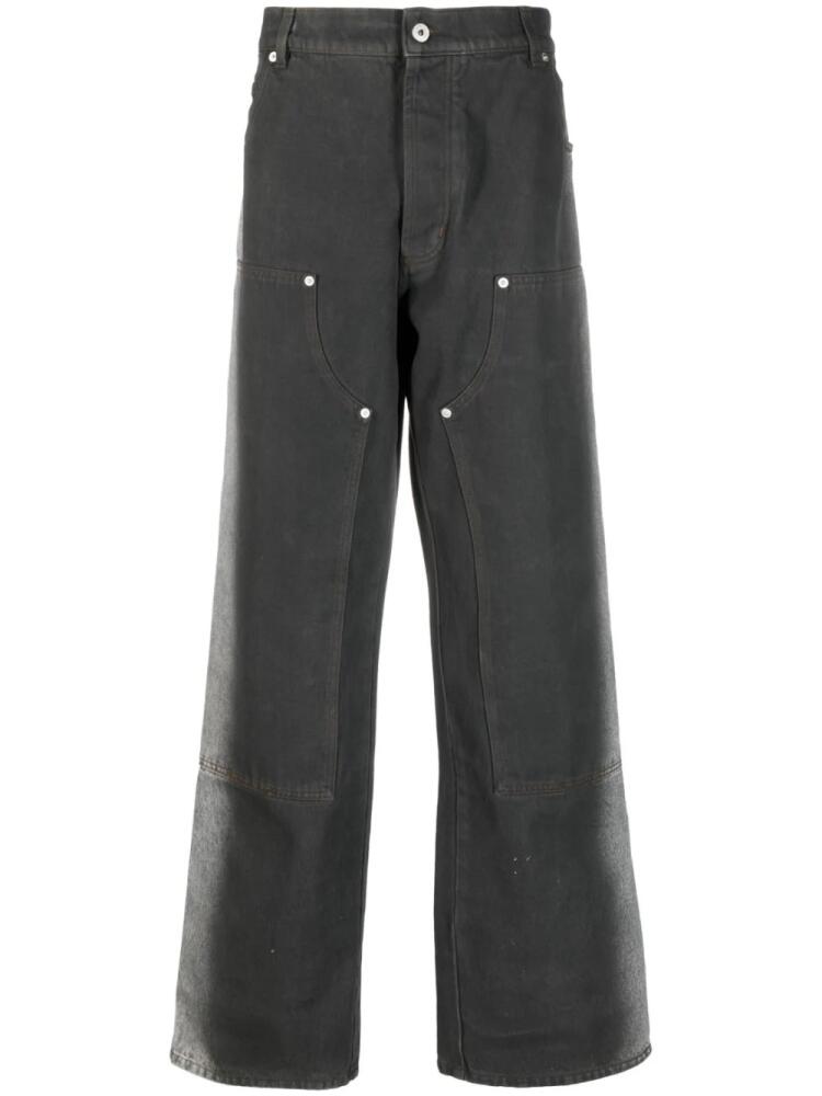 Heron Preston wide-leg denim jeans - Grey Cover