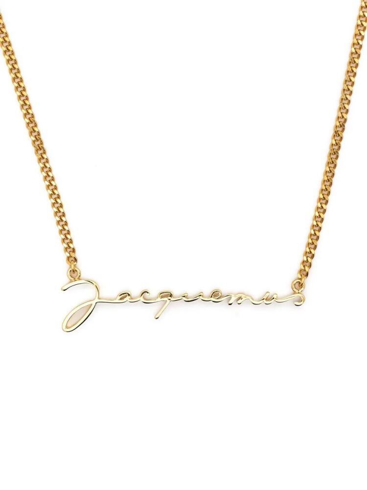 Jacquemus logo pendant necklace - Gold Cover