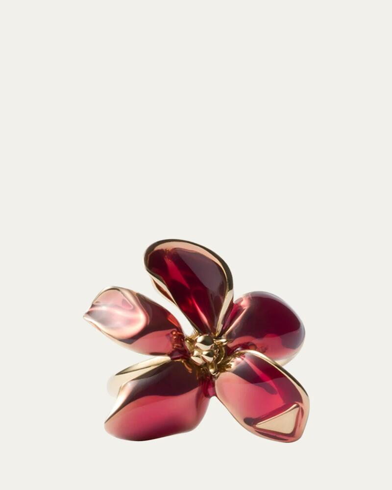 Prada Floral Enamel Ring Cover