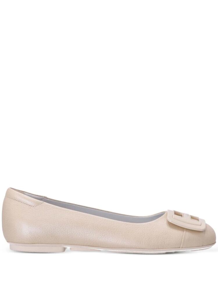 Hogan H661 patent-leather ballerina shoes - Neutrals Cover