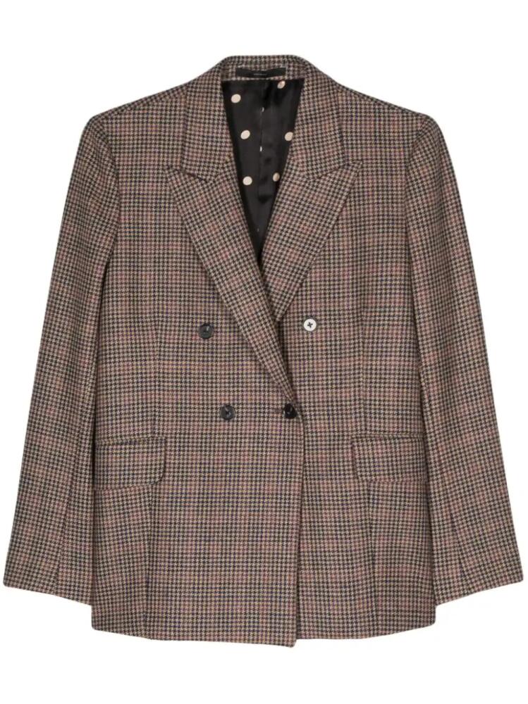 Paul Smith houndstooth wool blazer - Purple Cover