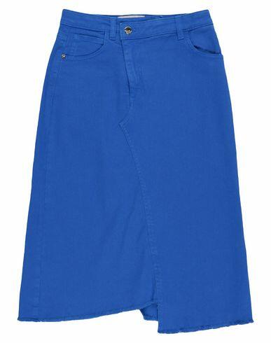 Kaos Jeans Woman Denim skirt Azure Cotton, Elastane Cover