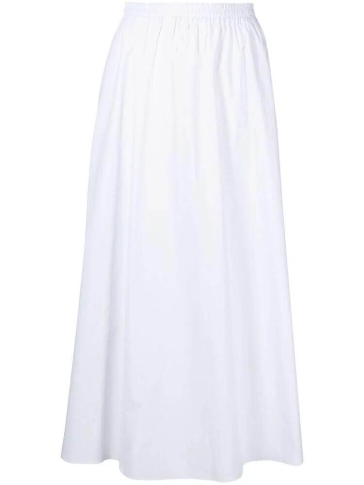 Matteau Everyday elasticated-waist full skirt - White Cover