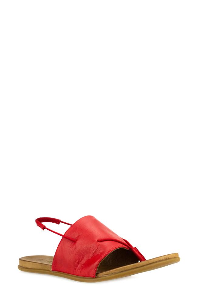 Unity in Diversity Kira Slingback Sandal in Red Leather Cover