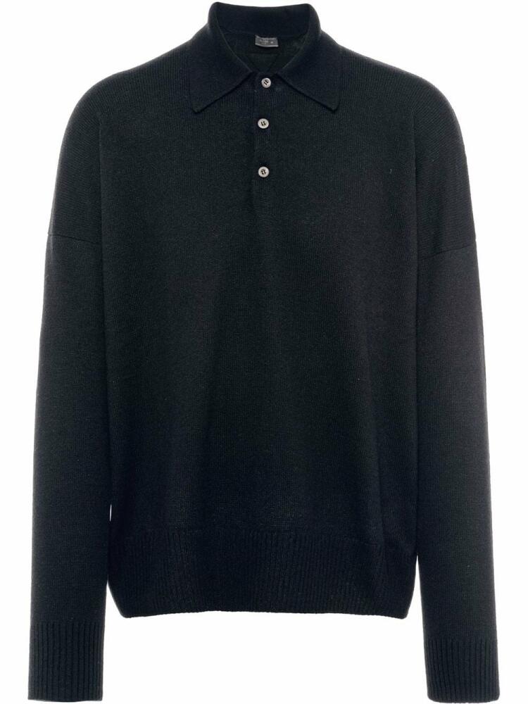 Prada cashmere polo top - Blue Cover