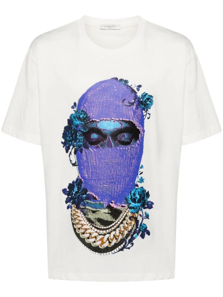 Ih Nom Uh Nit Black Roses Mask T-shirt - White Cover