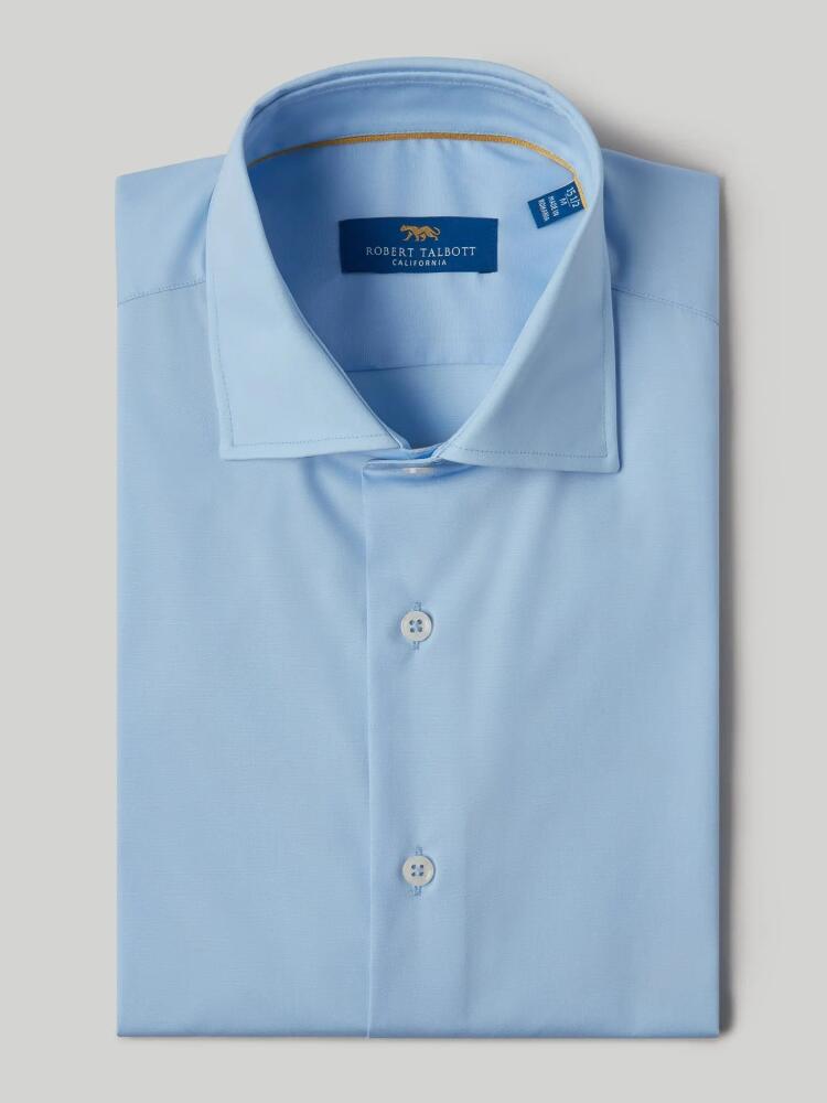 Robert Talbott Reynolds Solid Poplin Dress Shirt in Blue Poplin Cover