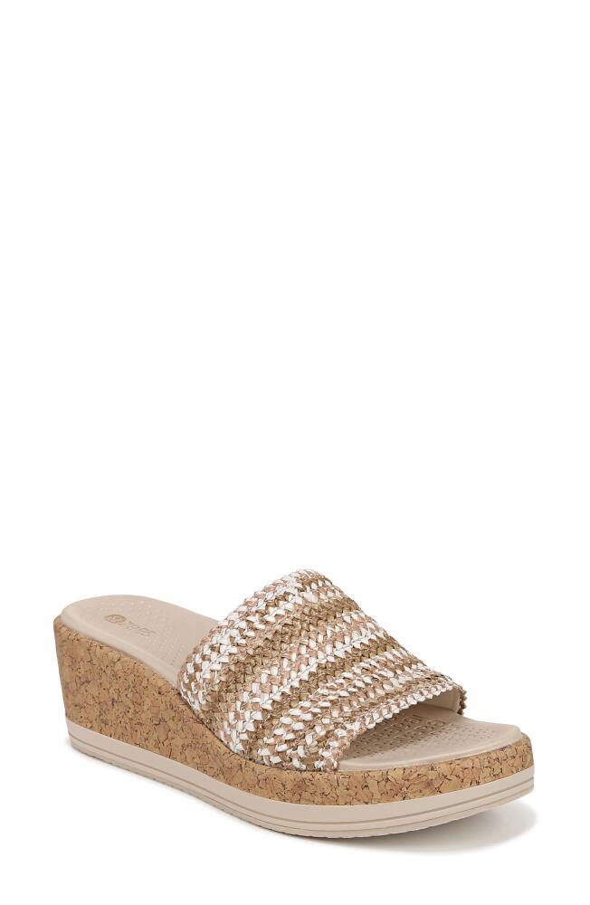 BZees Runaway Wedge Slide Sandal in Beige Cover