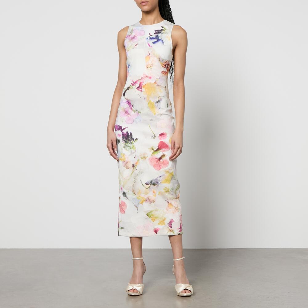 Ted Baker Lilyha Floral-Print Scuba Midi Dress Cover