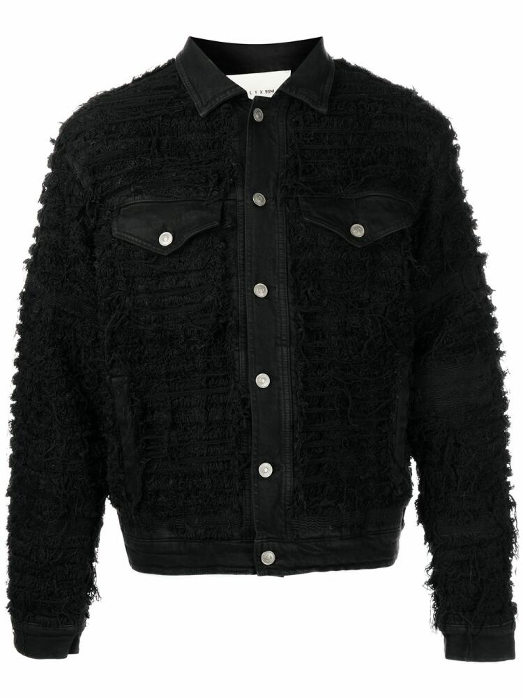 1017 ALYX 9SM frayed denim jacket - Black Cover