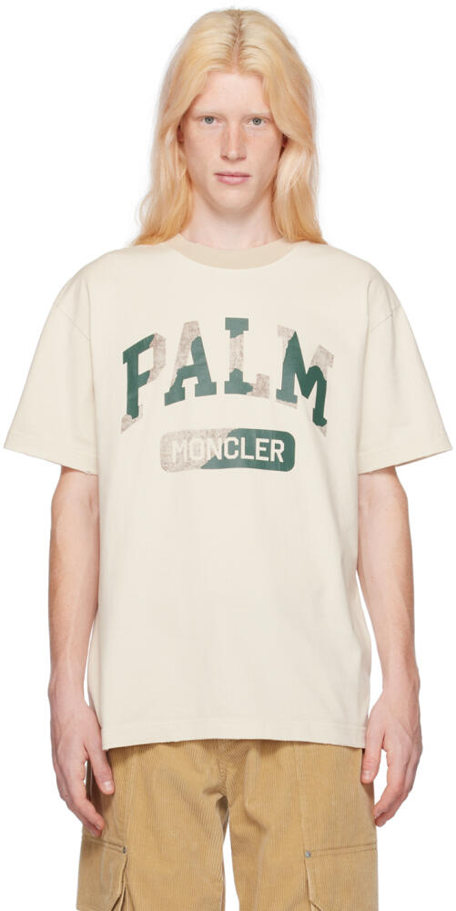 Moncler Genius Moncler x Palm Angels Beige T-Shirt Cover