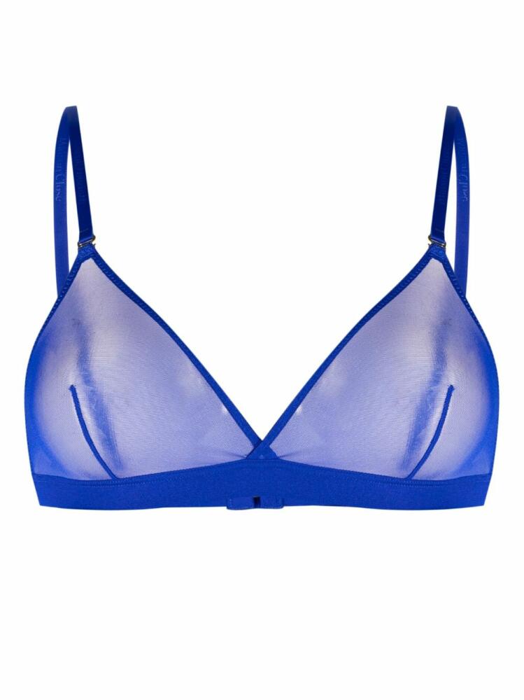 Maison Close Corps à Corps triangle-cup bra - Blue Cover