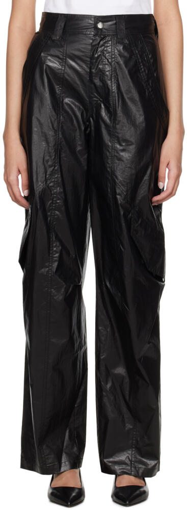 Isabel Marant Black Divina Cargo Pants Cover