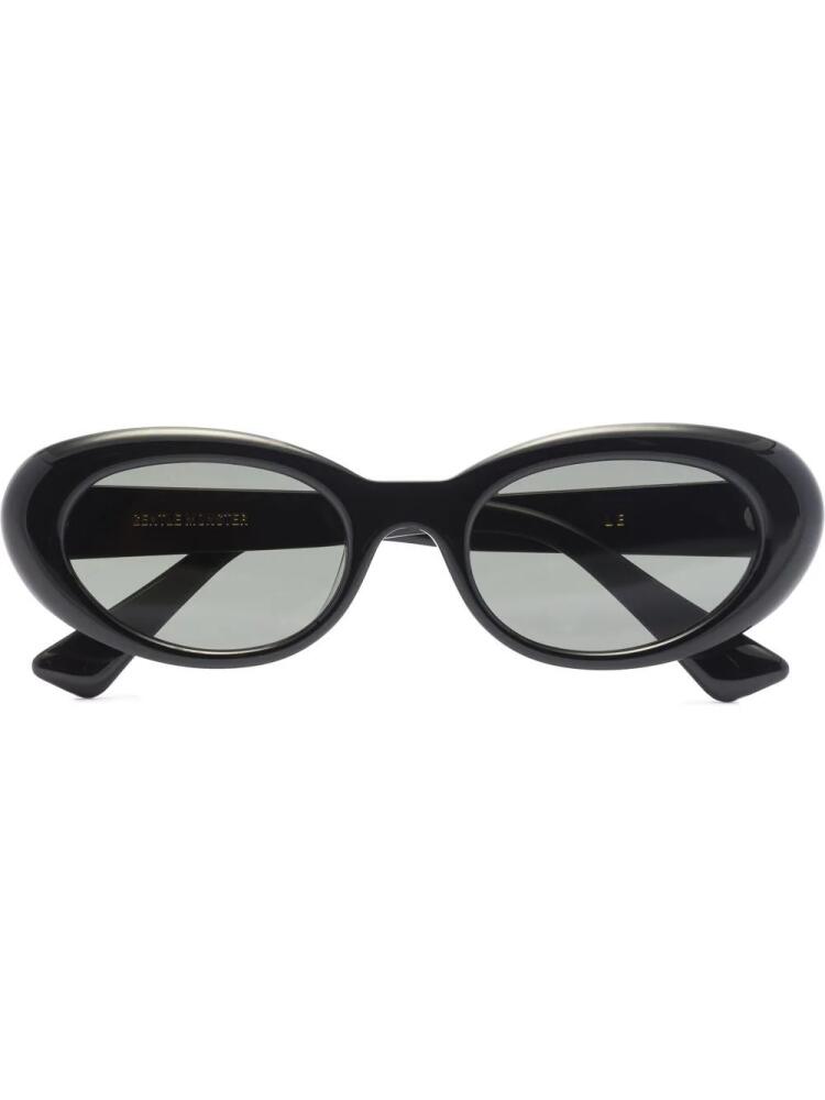 Gentle Monster Le 01 oval-frame sunglasses - Black Cover