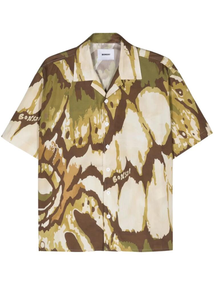 Bonsai Jungle camouflage-print shirt - Green Cover