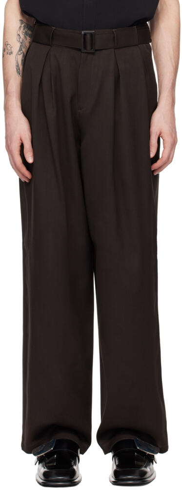 LGN Louis Gabriel Nouchi Brown Summer Trousers Cover