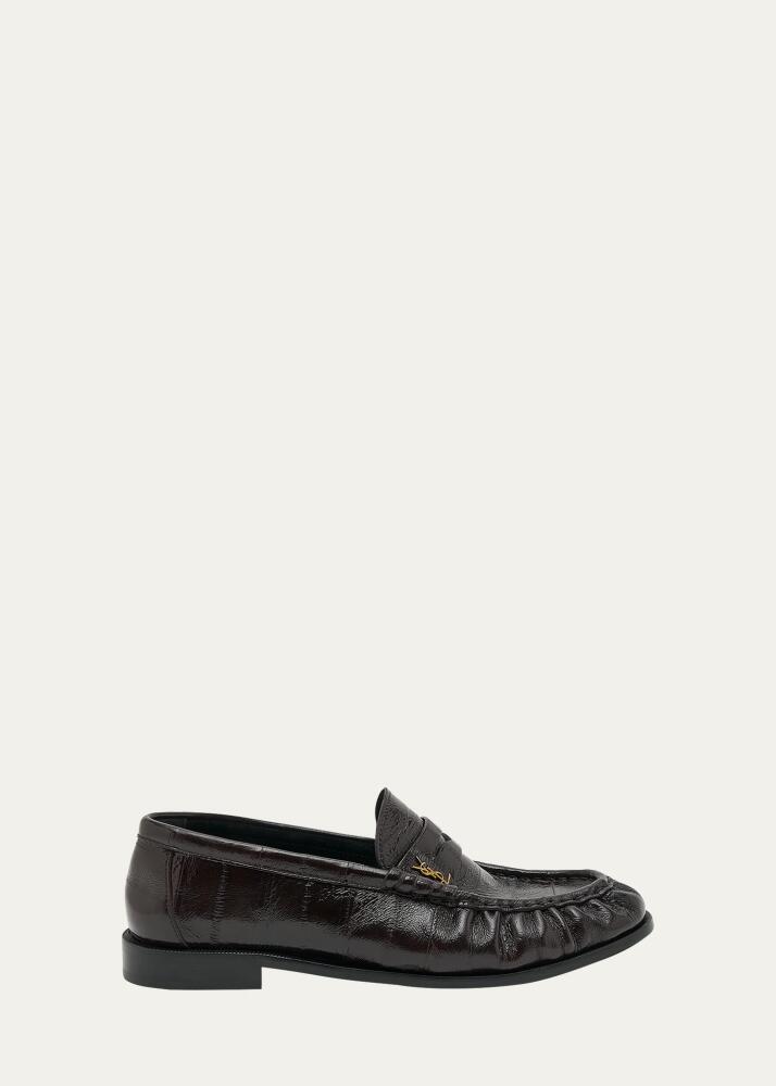 Saint Laurent Le Leather YSL Penny Loafers Cover