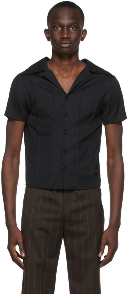 Theophilio SSENSE Exclusive Black Pintuck Shirt Cover