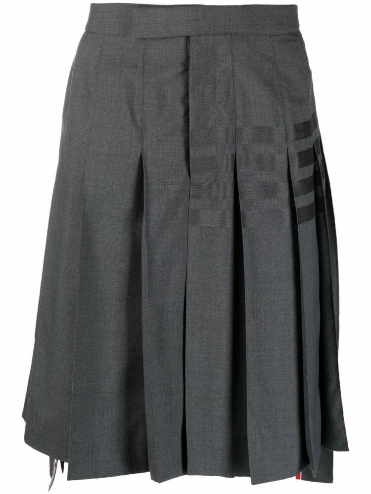 Thom Browne stepped box-pleat skirt - Grey Cover