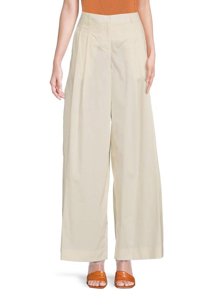 TWP Women's New Didi Silk Wide Leg Pants - Bone Cover