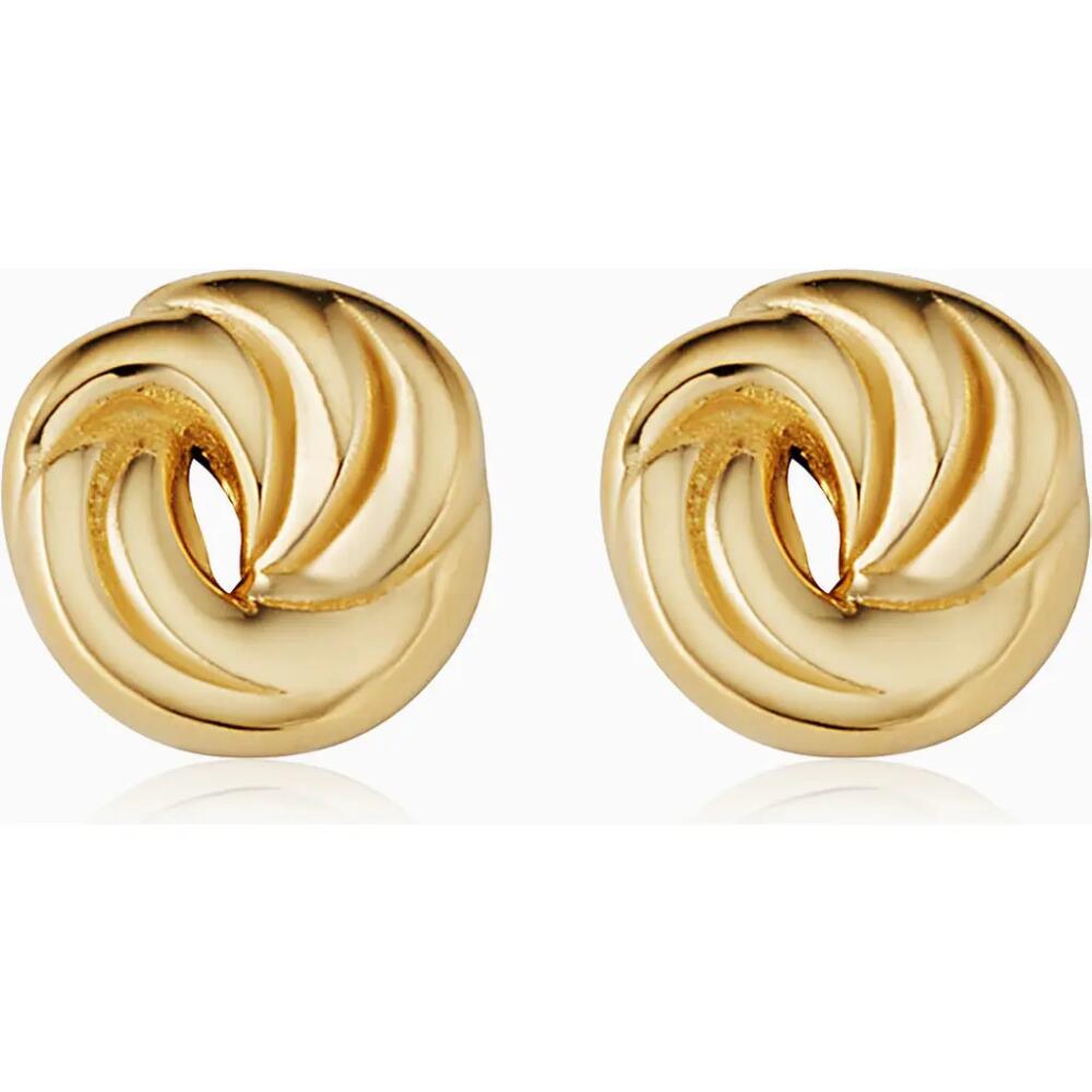 Oradina 14K Yellow Gold Infinite Love Studs Cover