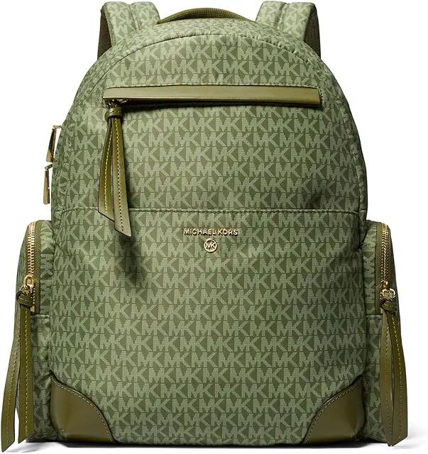 MICHAEL Michael Kors Prescott Large Backpack (Smokey Olive) Backpack Bags Cover