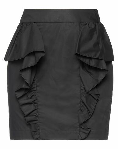 Gina Gorgeous Woman Mini skirt Black Cotton Cover