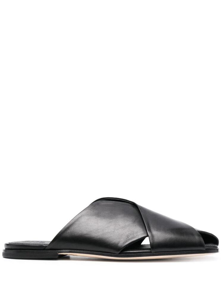 Officine Creative Fidel 008 cut-out leather sandals - Black Cover