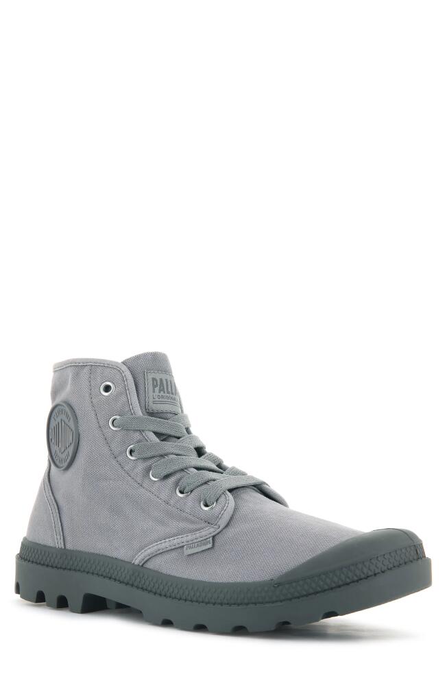 Palladium Pampa Hi Canvas Boot in Gray Flannel Cover