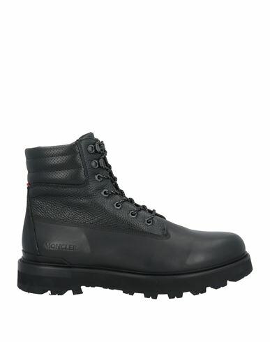 Moncler Man Ankle boots Black Leather Cover