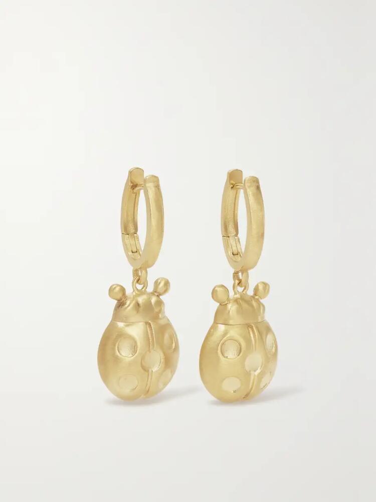 Lauren Rubinski - Lady Bug 14-karat Gold Earrings - One size Cover