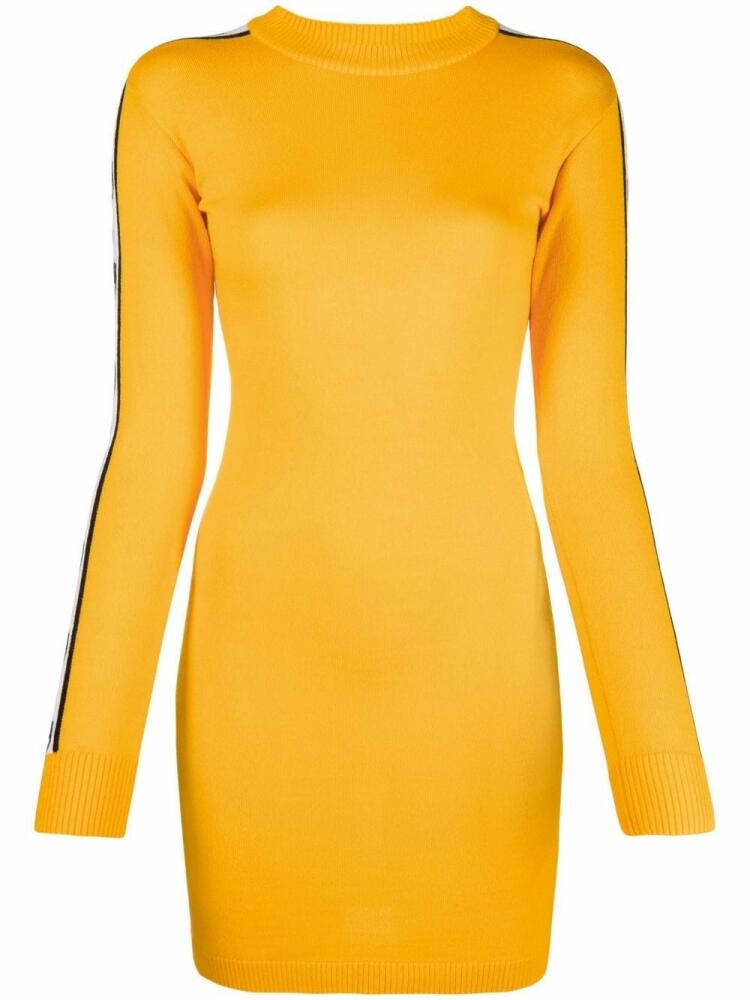 Chiara Ferragni logo-tape mini knitted dress - Orange Cover