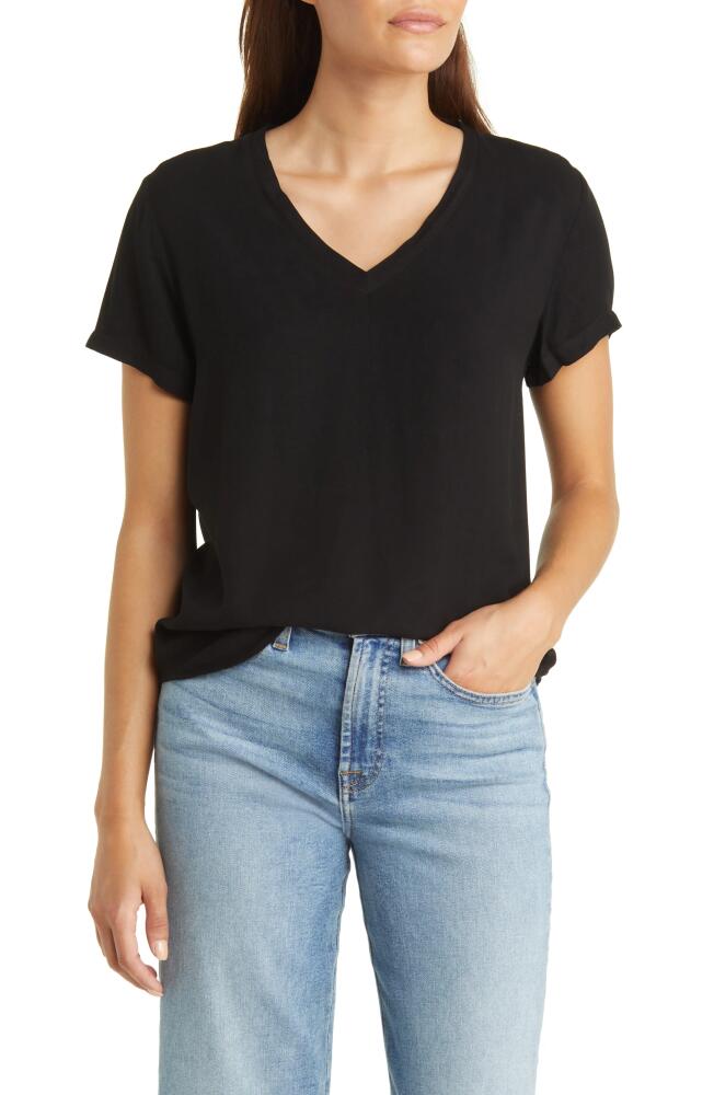 Bella Dahl V-Neck Top in Vintage Black Cover