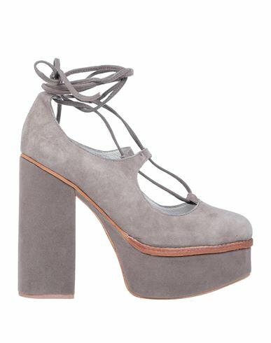 Jeffrey Campbell Woman Pumps Grey Kidskin Cover