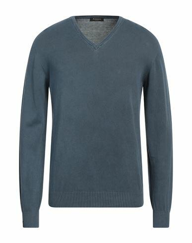 Arovescio Man Sweater Slate blue Cotton Cover