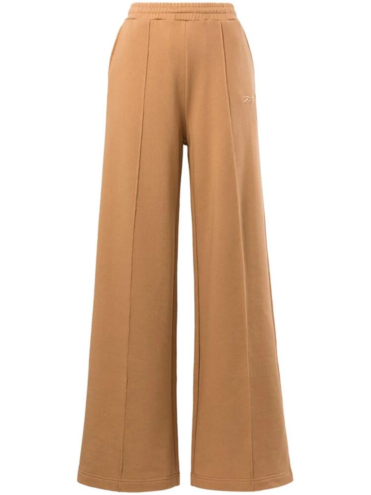 Reebok LTD wide-leg cotton track pants - Brown Cover