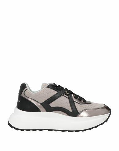 Apepazza Woman Sneakers Light grey Leather Cover