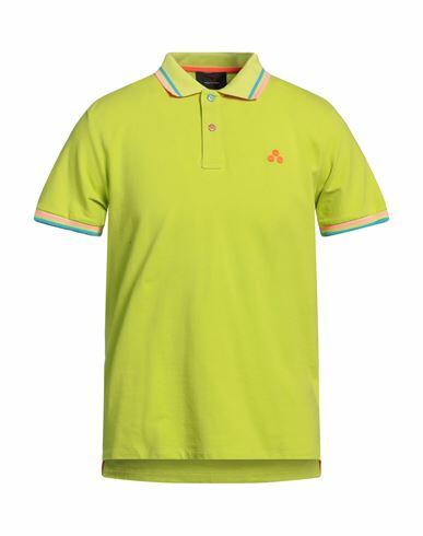 Peuterey Man Polo shirt Green Cotton, Elastane Cover