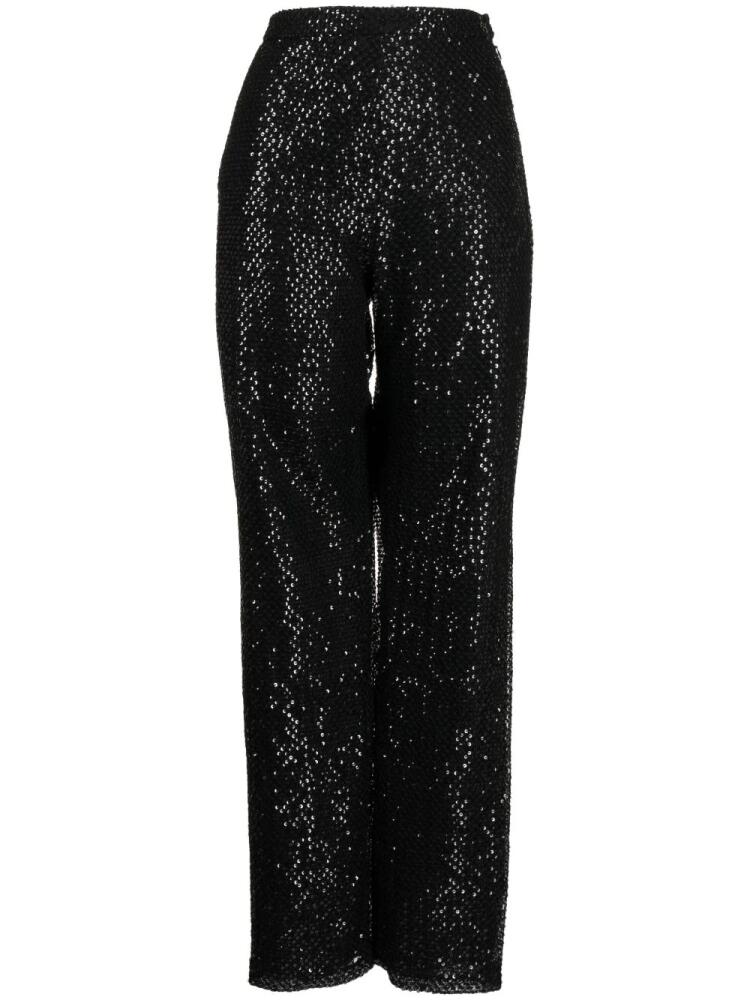 Saiid Kobeisy sequined straight-leg trousers - Black Cover