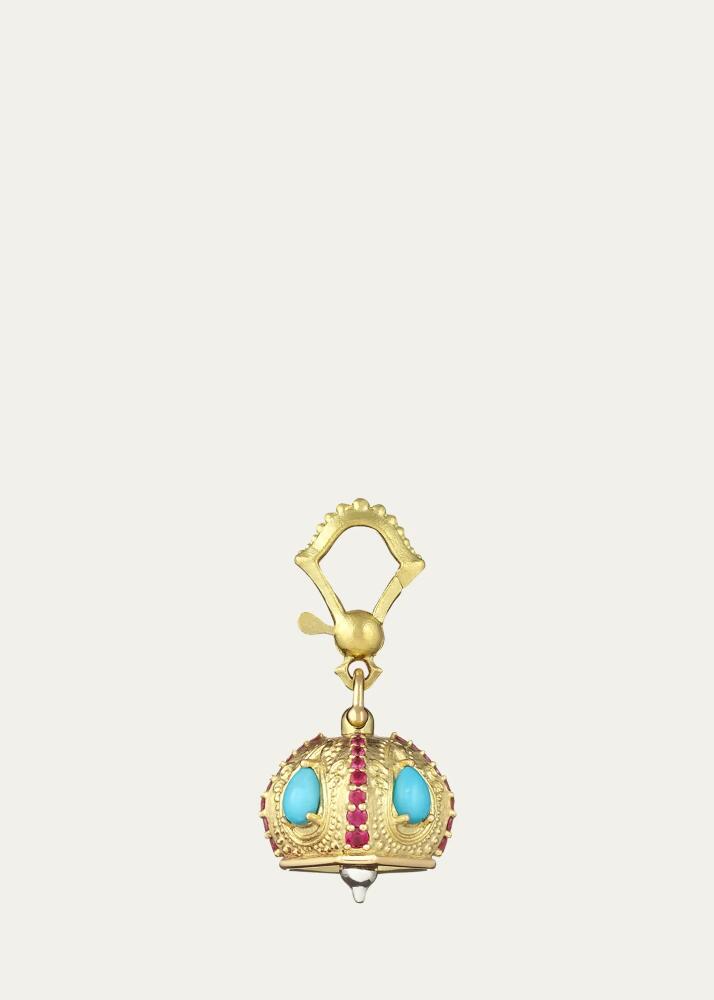 Paul Morelli Turquoise and Ruby Raja Bell Charm Cover