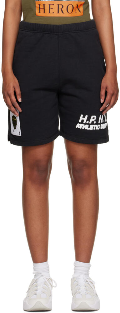 Heron Preston Black 'H.P. N.Y.' Shorts Cover