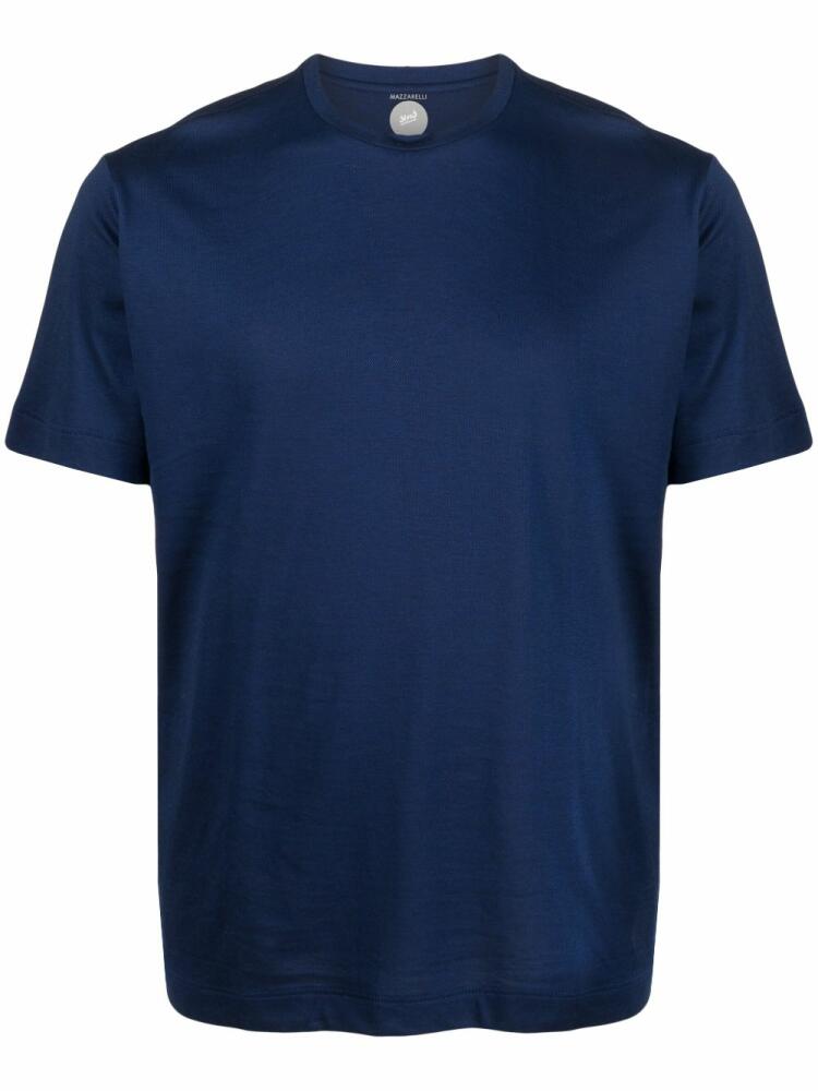 Mazzarelli round-neck short-sleeve T-shirt - Blue Cover