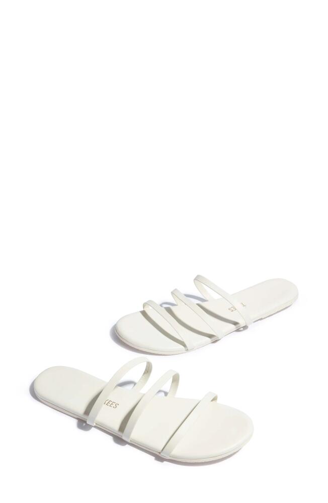 TKEES Emma Strappy Slide Sandal in Cream Cover